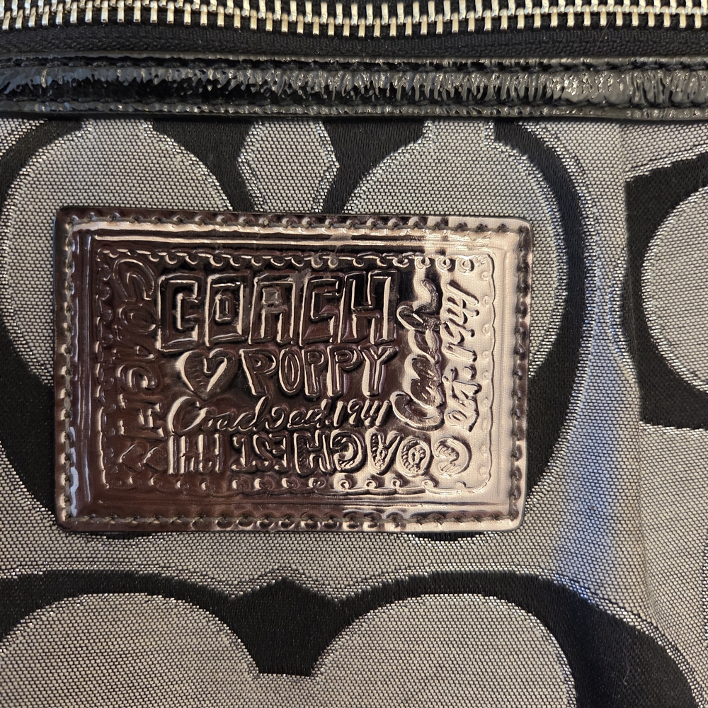 Coach Black and Gray Shoulder Bag - Picture 3 of 11